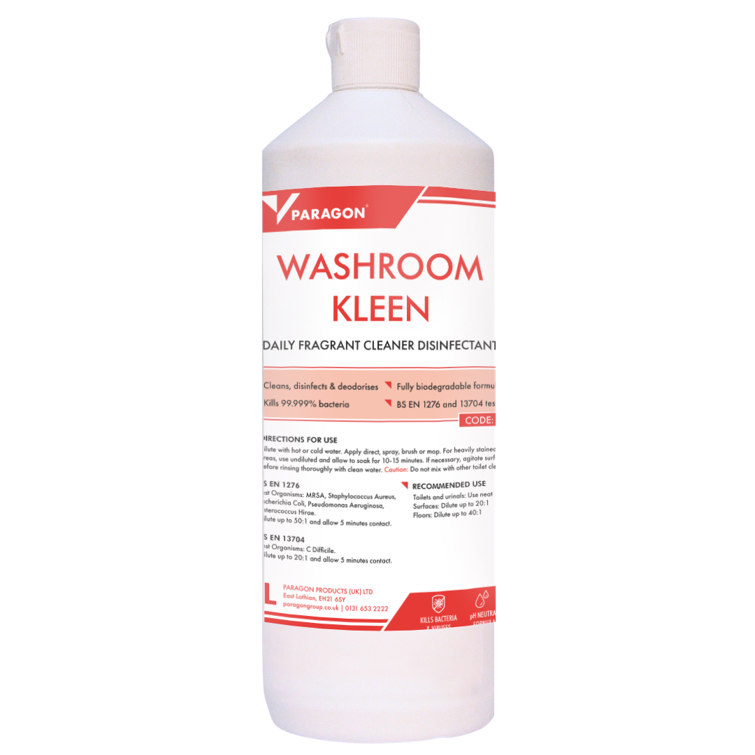 Washroom Kleen - Daily fragrant washroom cleaner & deodoriser (1L and 5L options available)