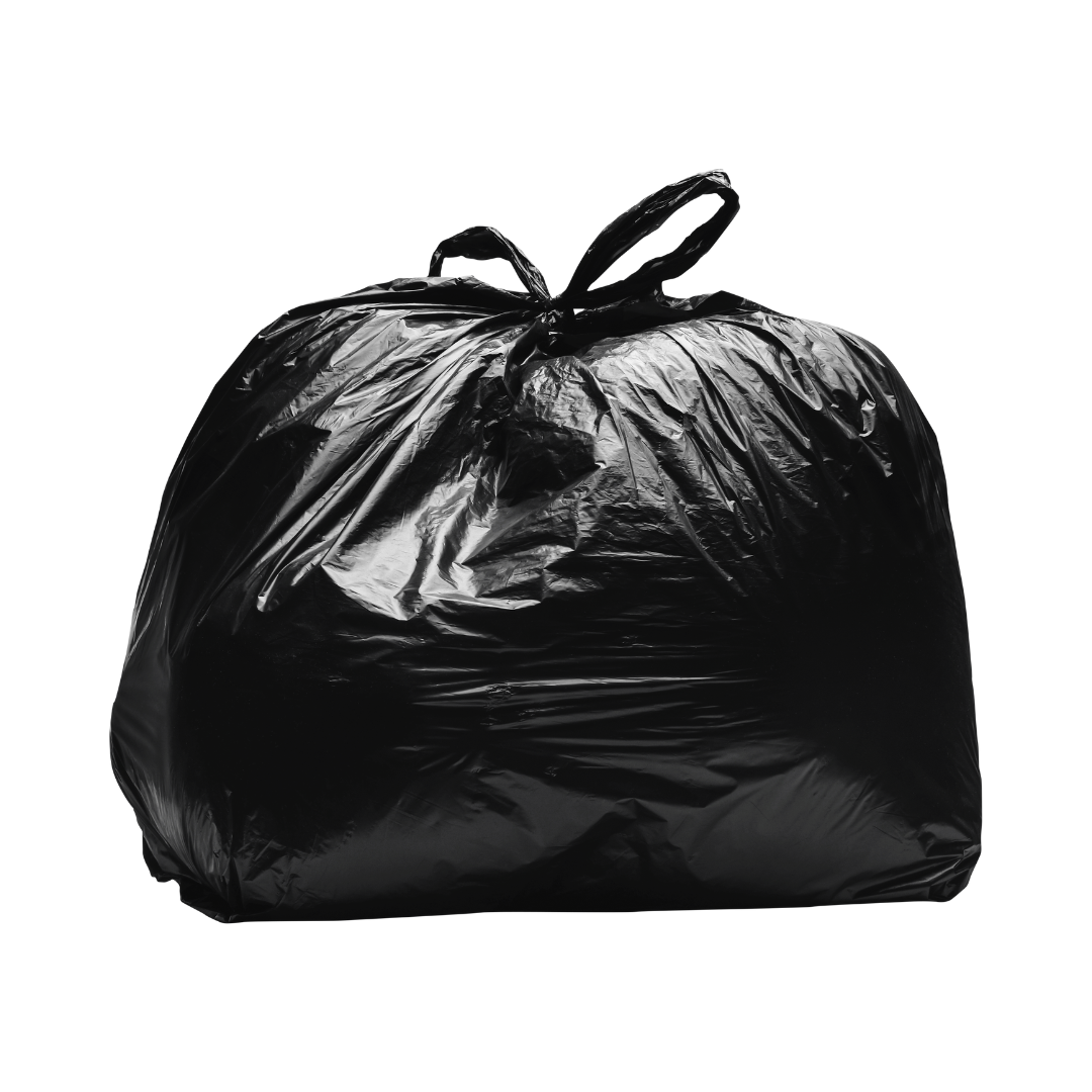 Heavy Duty Recycled Bin Bags 90L – 15kg Strong Black Bin Bags (200 Pack)