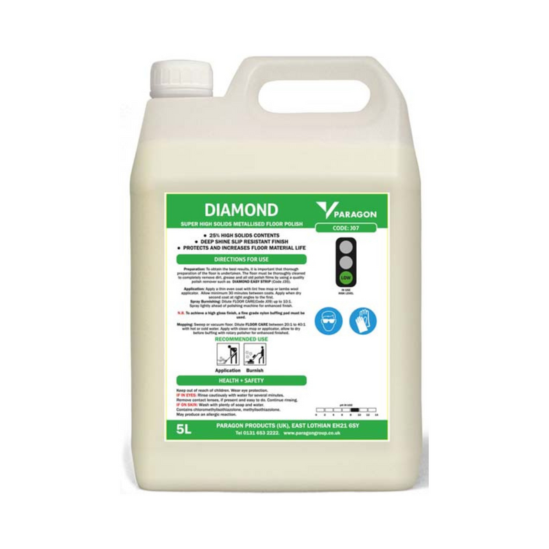 Diamond - Super high solids metallised floor polish