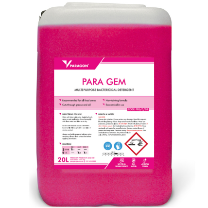 Para Gem - Food safe, multi-purpose bactericidal detergent (5L and 20L options available)