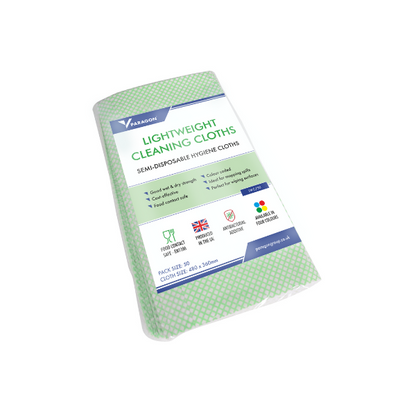 Semi-Disposable Hygiene Cloths – Heavy Duty Cleaning Cloths (50 Pack)