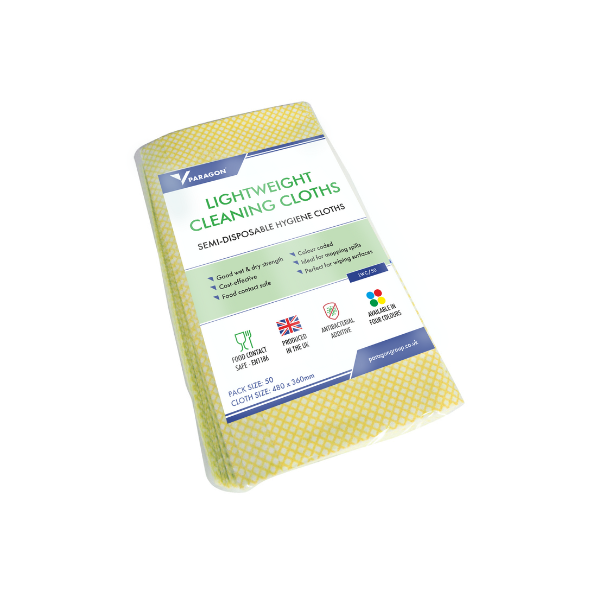 Semi-Disposable Hygiene Cloths – Heavy Duty Cleaning Cloths (50 Pack)