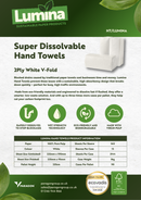 Dissolvable V-Fold Hand Towels