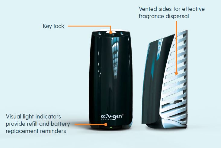 Oxygen VIVA!e Air Freshener Fragrance Dispenser - For use with VIVA!e refills