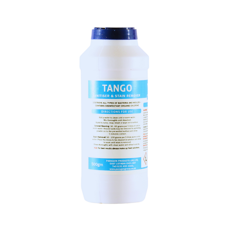 Tango Powder - Low foam stain remover and steriliser