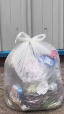 Ember Heavy Duty Recycled Refuse Sacks 90L – 15kg Strong Clear Bin Bags (200 Pack)