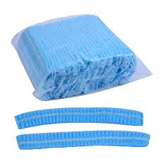 Disposable Mob Caps, Blue (100)